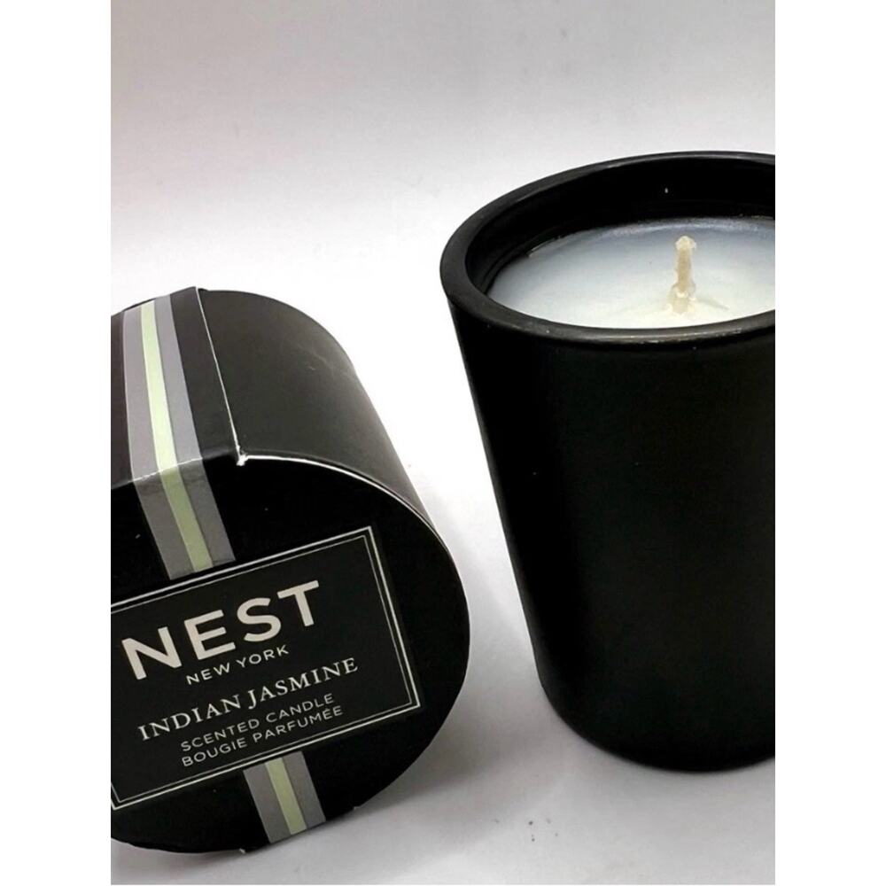 Nest Indian Jasmine Scented Candle - NEW 2 PACK Black Ceramic - Picture 3 of 8